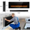 Ultra-Thin Silence Linear Electric Fireplace, Recessed Wall Mounted Fireplace, Fit for 2 x 4 and 2 x 6 Stud, 12 Adjustable Flame 6