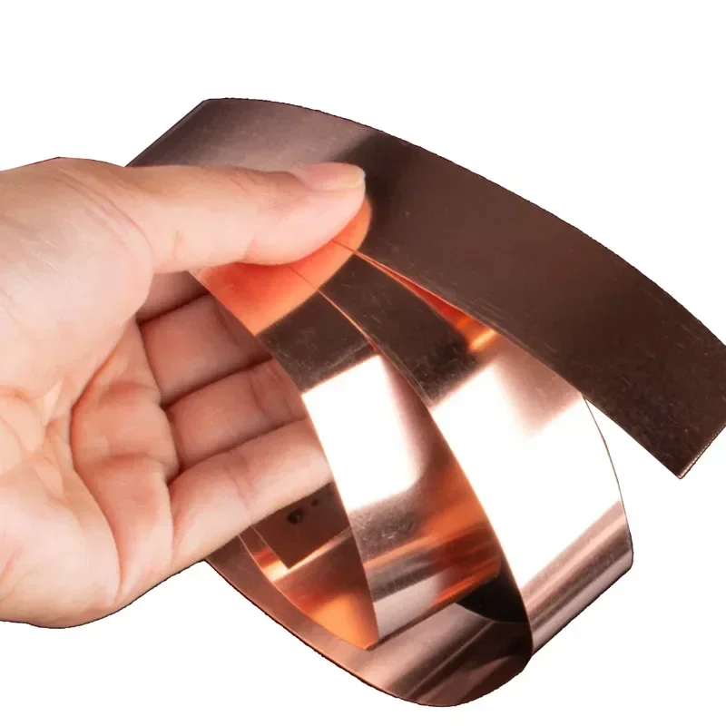 Rotolo Fogli Di Rame Puro - Spessore 0.15mm, Larghezza 35mm, Lunghezza 1000mm, Per Fai Da Te - Foto 14