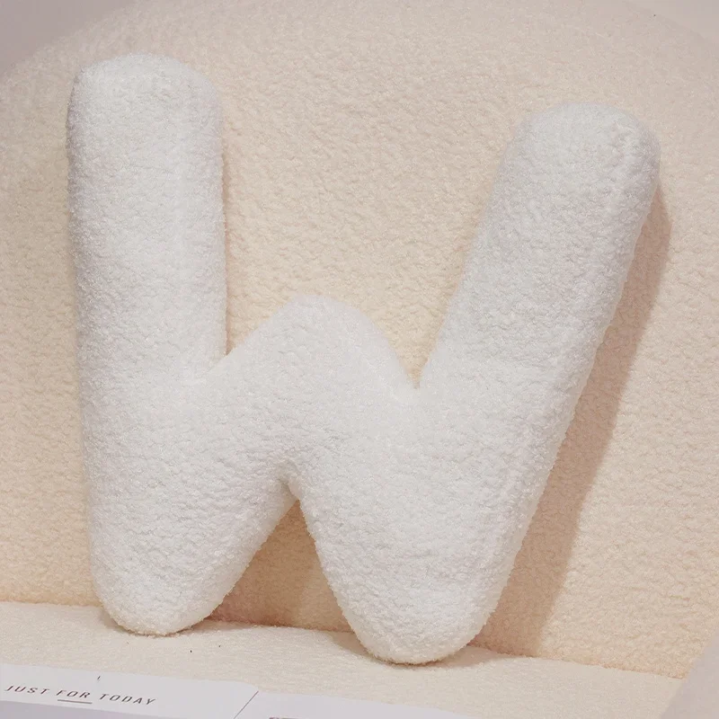 Handcrafted 26-Letter Throw Pillow - Decorative Party Gift for Bedroom and Baby Showers