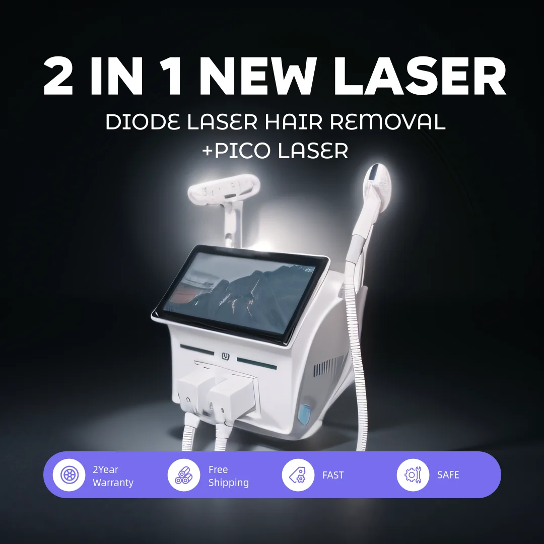 2025 adapté au Salon professionnel épilation dispositif de traitement de beauté indolore YAG Pico Q Switch Machine d'épilation tatouage