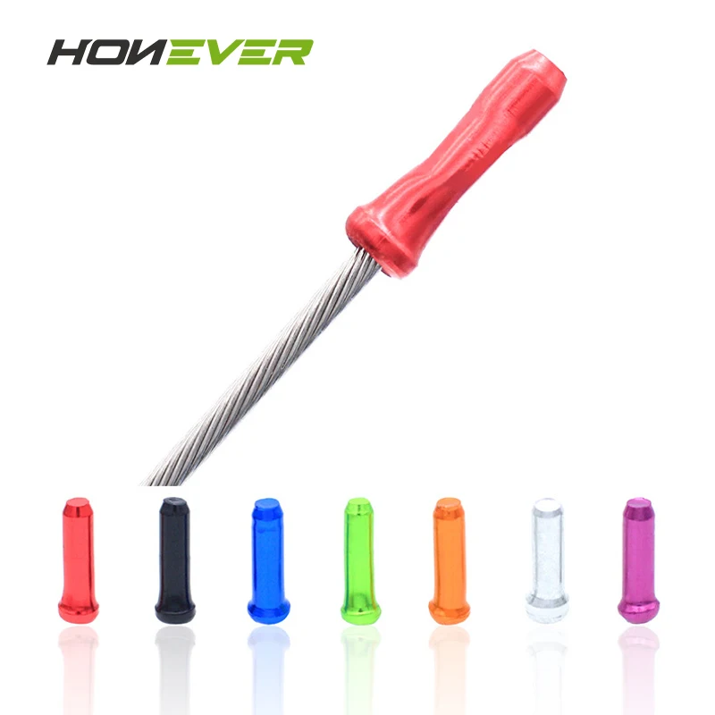 10pcs Aluminum Bicycle Brake Shifting Cable End Cap Ultralight 7 Colors Bike Brake Derailleur Line Cap Cover Cables Accessories