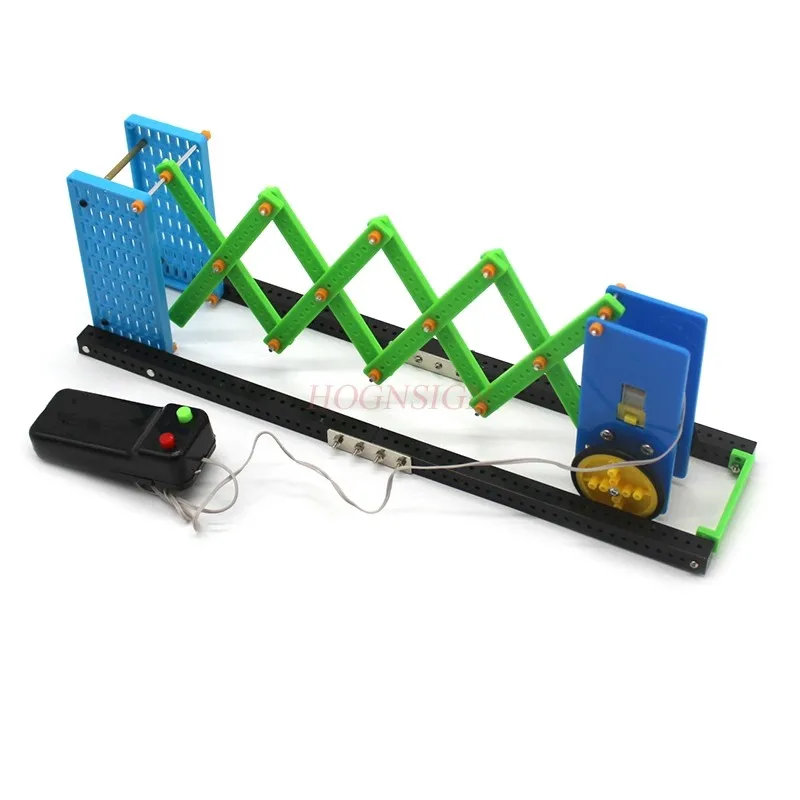 

Electric retractable door technology small production remote control model toy student handmade class supplies DIY kit
