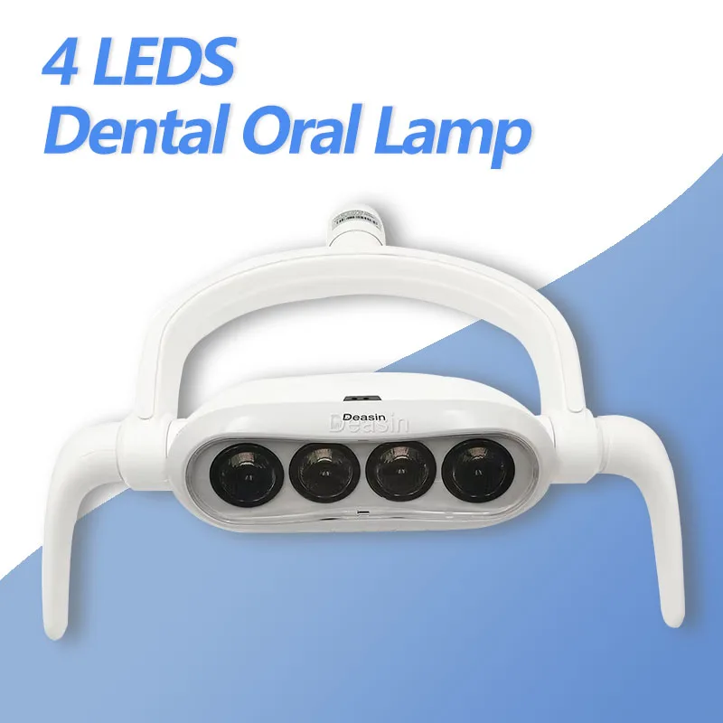 Lámpara de operación de luz de inducción Dental, lámpara Oral de 4 LED para unidad de dentista, equipo de silla, herramientas de cuidado bucal para blanqueamiento Dental
