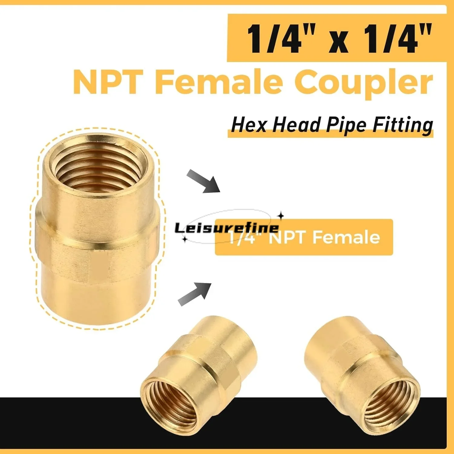 1/4 In NPT Propane Appliance Extension 5ft High Pressure Hose For Gas Grill Soft Nose POL Fitting 1/4" NPT Female Brass Coupler