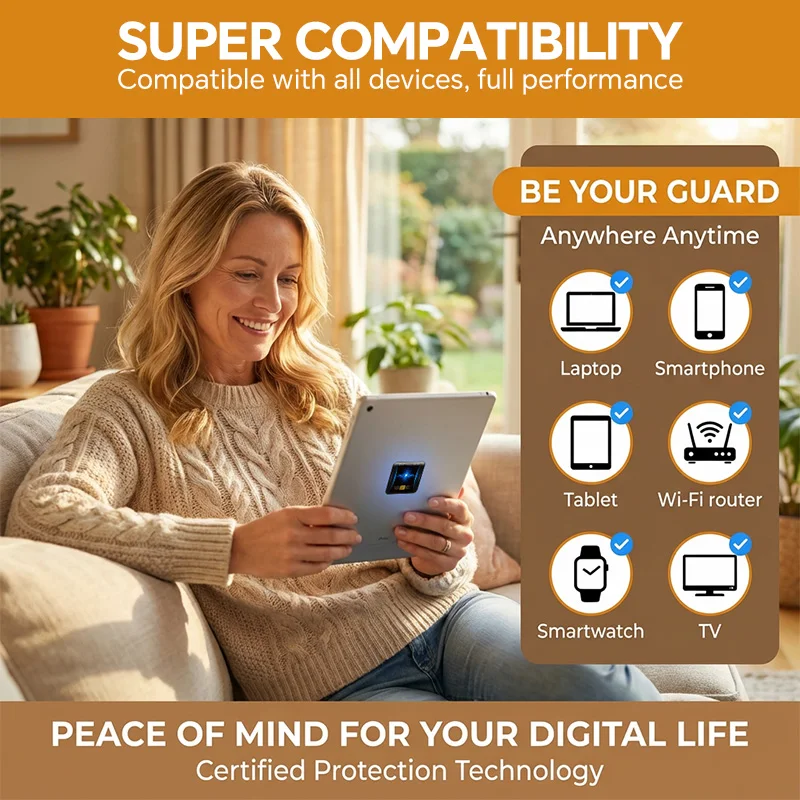 EMF BioChips Protective Anti-Radiation Stickers for Devices - Family Safety Shields