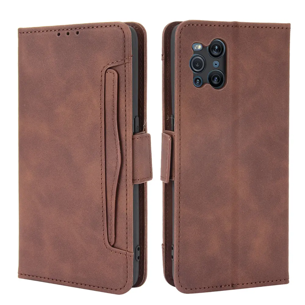 Case Leather Removable Card Holder Wallet Cover for OPPO Find X3 Pro X6 X 5 Lite 5G FindX3 3X X2 Neo phone case leather phone case leather wallet case leather case smart mirror flip case
