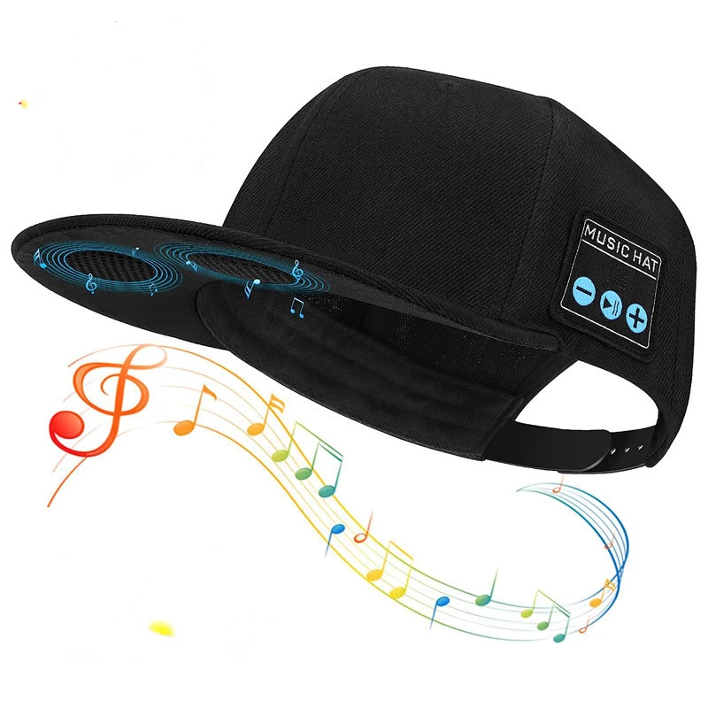 

2in1 Bluetooth 5.4 Dual Speaker External Music Duckbill Cap Music Hat with Speaker Bluetooth Wireless Sport Muict Hat