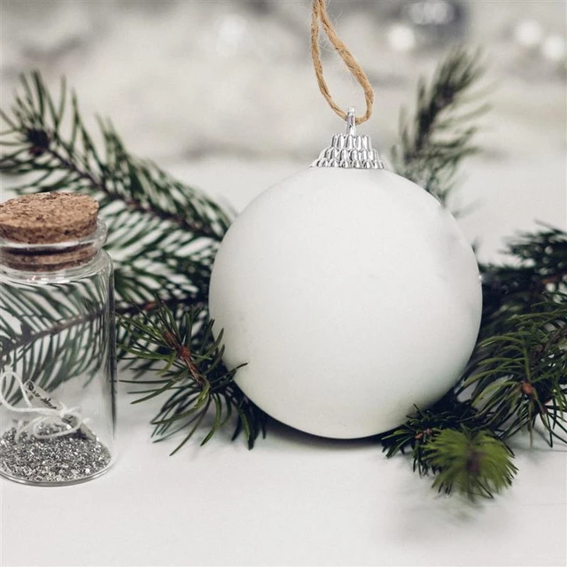 100PCS Round Christmas Ball Ornament Caps Removable Xmas Tree Pendant  Hanging Metal Caps DIY Navidad New Year Home Decoration - AliExpress