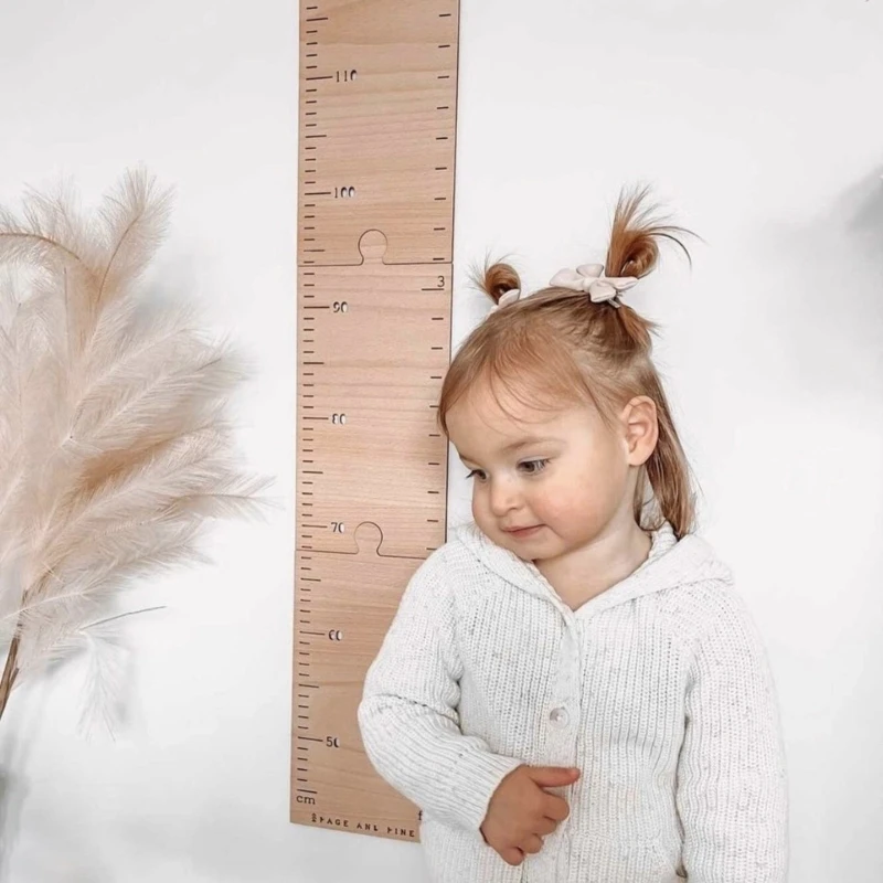 Q1QC 1Set Kids Height Growth Chart Ruler Children Height Bedroom Dormitory Household