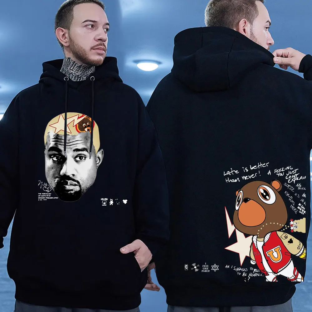 

Rapper Kanye West Graduation Graphic Hoodie Men Women Clothes Fashion Vintage Sweatshirts Y2k Streetwear Hoodies Fleece Pullover