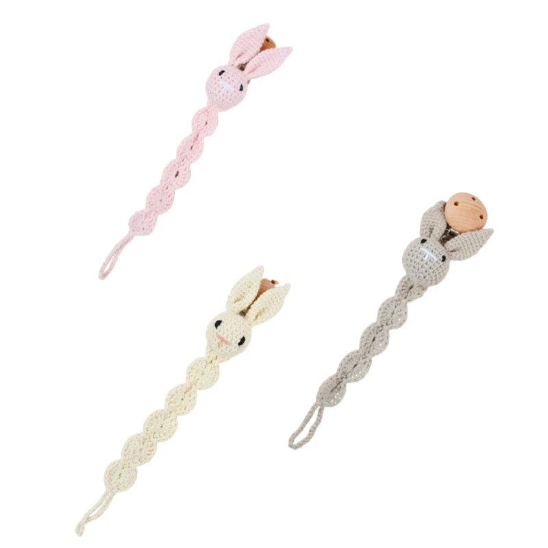 

Bunny Pacifier Clip Clip for Baby Boys & Girls Pacifier Holder 23cm/9-inch