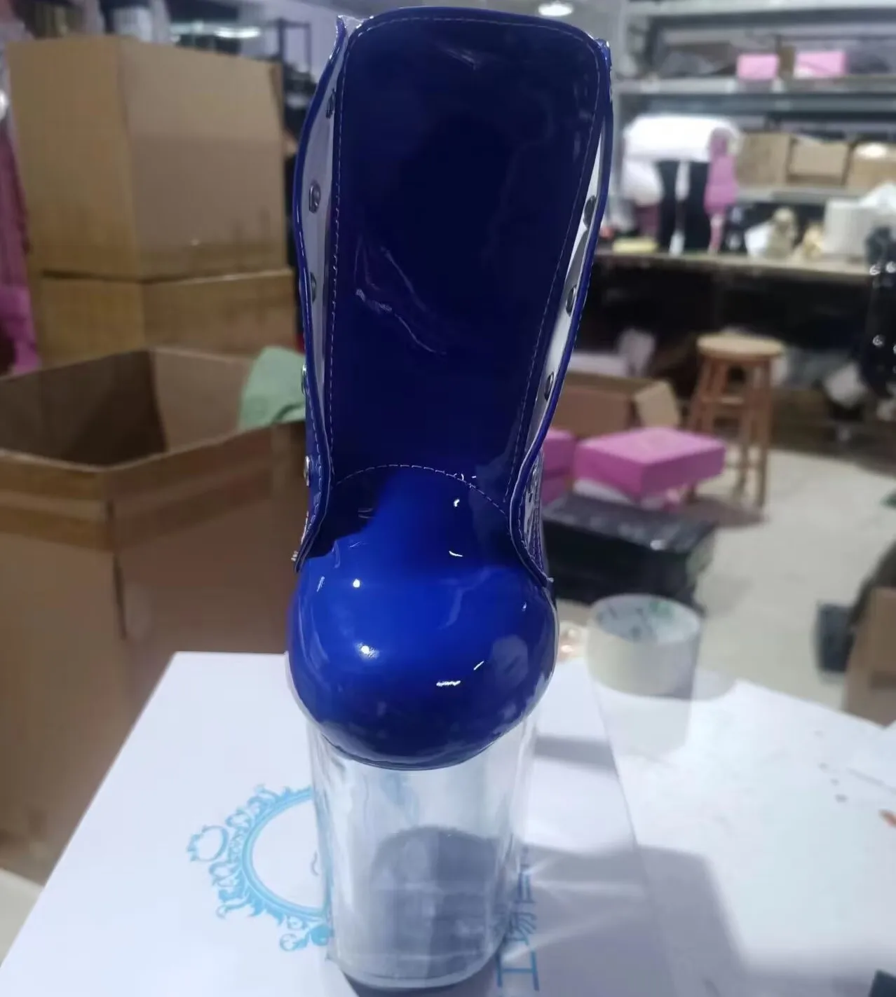 Summer 20cm sexy Roman shoes, transparent soles nightclub pole dance performance, model shooting sexy dance shoes