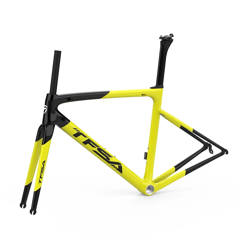 Tfsa-カーボン自転車フレームセット,カラー,高品質,700c,2024