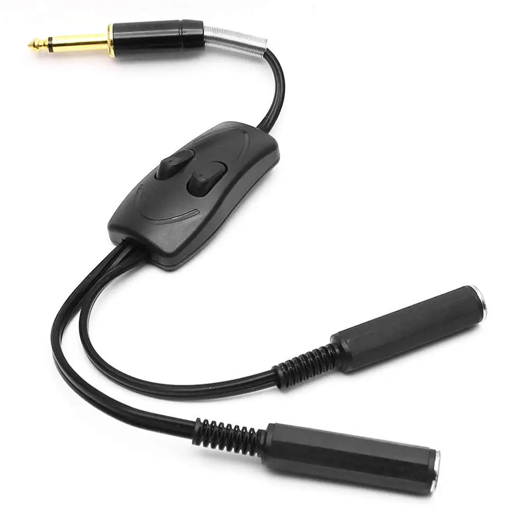 

Usiriy Tattoo Power Clip Cord Adapter Dual Connection RCA Cords Splitter for Tattoo Foot Pedal Machine Diverter Tattoo Supply