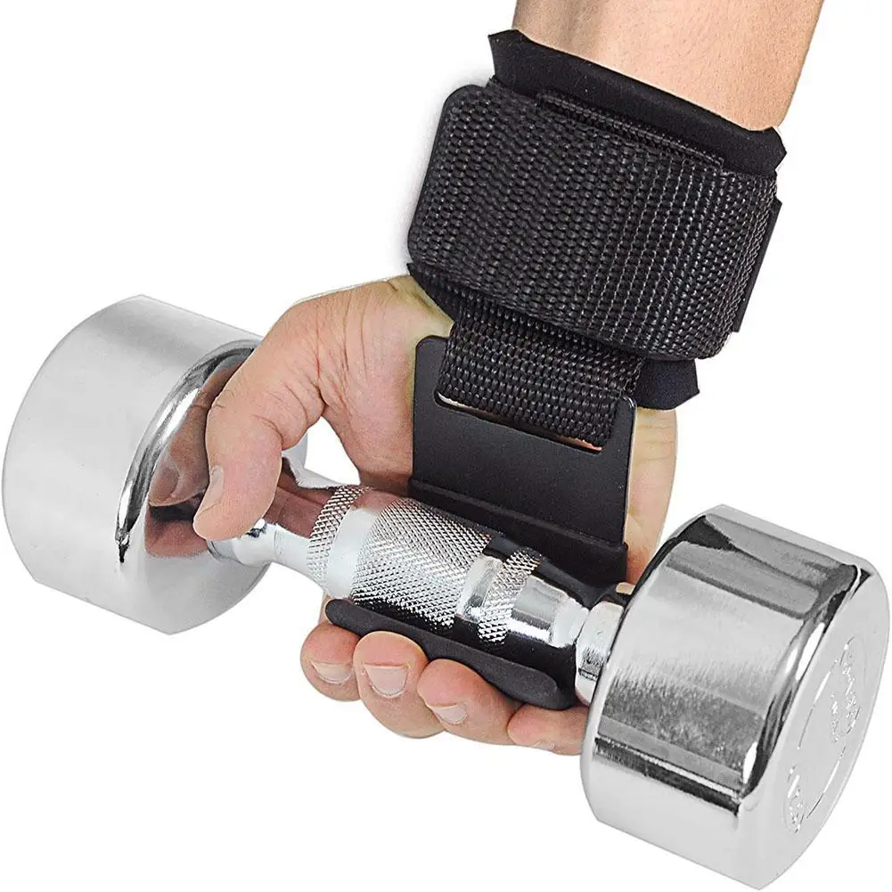 2pcsBenchPressWeightLiftingWristHooksStrapsDeadliftGlovesand