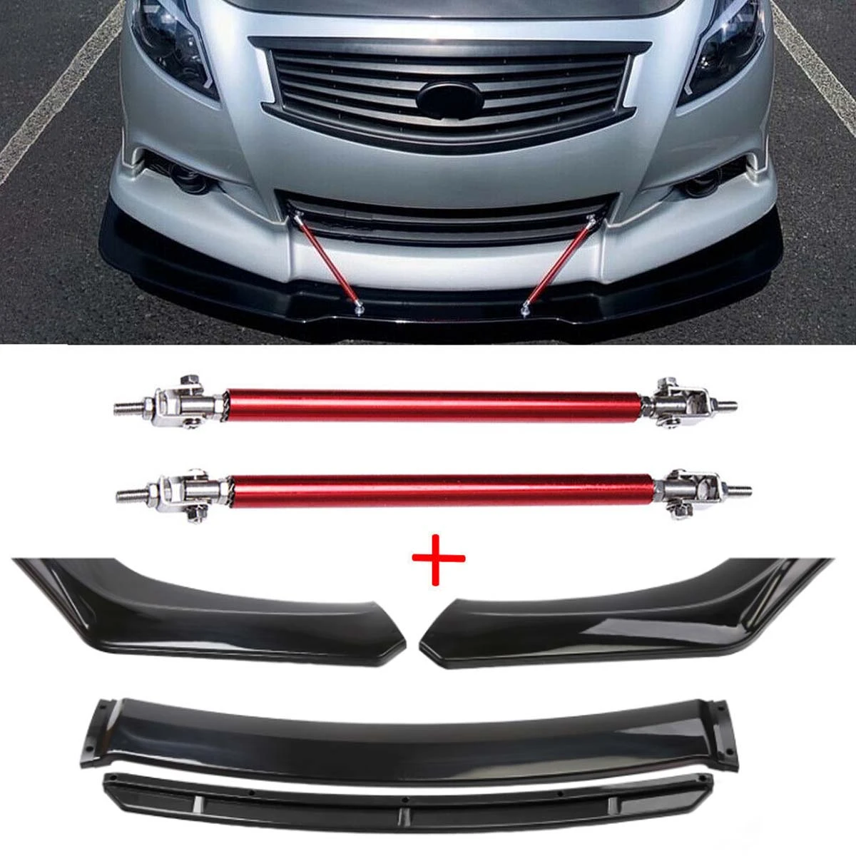 For Infiniti G35 G37 Q40 Q50 Q60 20152021 Front Bumper Lip Spoiler