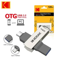 KODAK Type C USB Flash Drive K273 USB3.2 OTG Pendrive 32GB 64GB 128GB 256GB High Speed Metal Dual-Purpose Disk Memory Stick 3