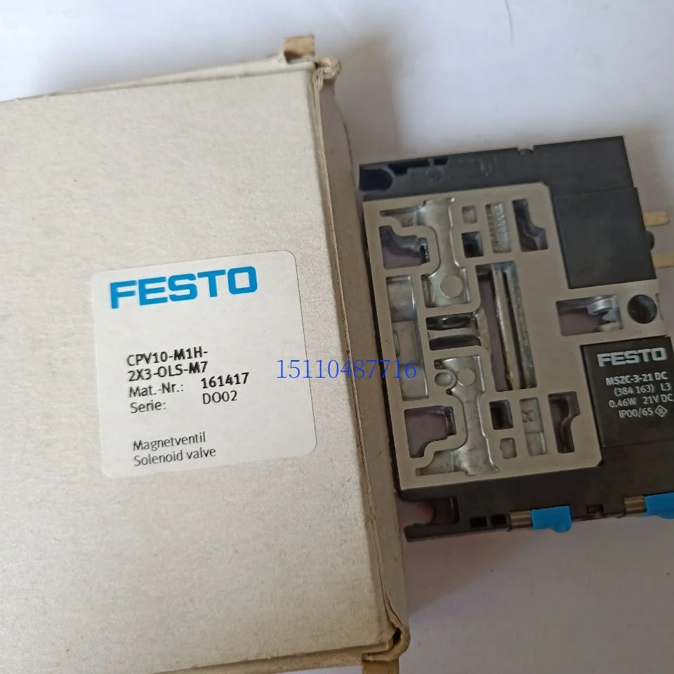 

FESTO/ Festo Valve Island Solenoid Valve 161417 CPV10-M1H-2X3-OLS-M7 Is In Stock.