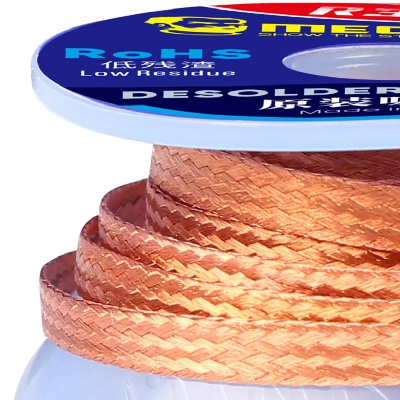 1.0/1.5/2.0/2.5/3.0/3.5/4.0mm Width 1.5m Length Desoldering Braid solder remover desoldering braid desoldering mesh braid welding wires Welding Remover Copper Solder Wick Wire Cord PCB