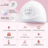 PHOENIXY Manicure Tools Set 38PCS Gel Nail Polish with 36W/48W Lamp Semi Permanent Gel Varnish 8ML Nail Gel Kit Gift for Girls 2