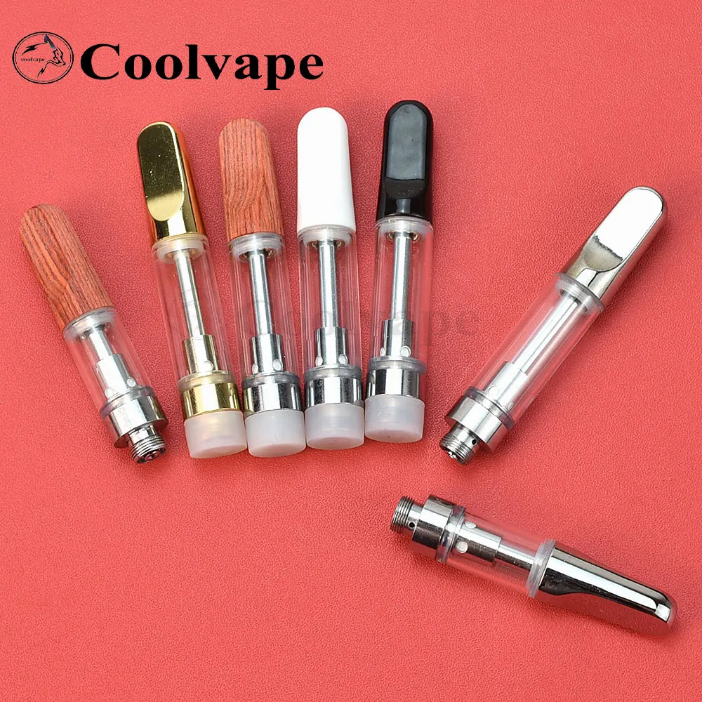 

20pcs CC-ELL tank Cartridges Ceramic coil Thick Oil Pen Wax Vaporizer 1ml/0.5ml Atomizer 510 Thread