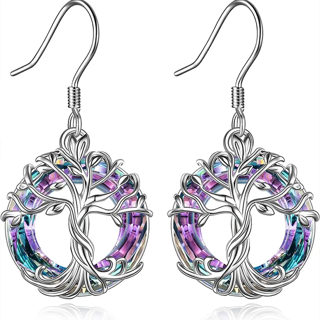 Boucles d'oreilles Violet bleu