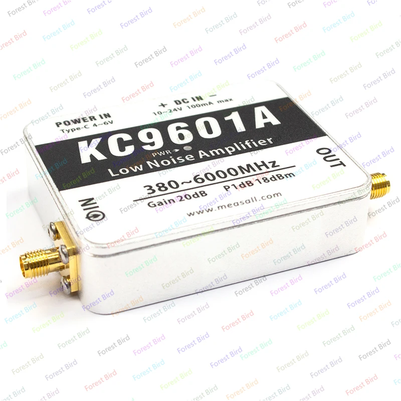 

6GHz 20dB 5.8G Amplifier 2.4G KC9601 380MHz-6000MHz Frequency Low Noise Amplifier