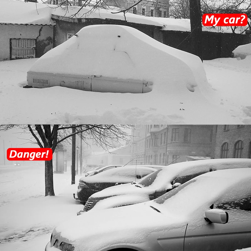 EAFC Car Ice Scraper Snow Shovel Windshield Ice Glass Scraper Brush windshield shovel snow shovel snow ice scraper ice deicing tool For Car 12V Winte Electric Heated Windshield Defrost Snow