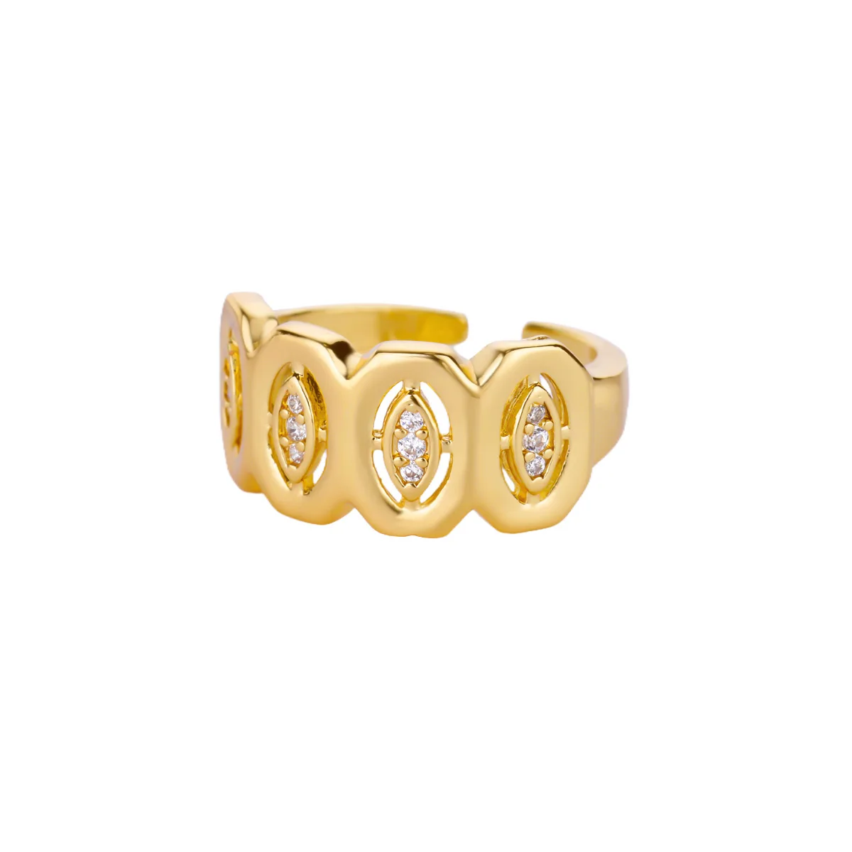 Zircon Geometric Rings Women Use