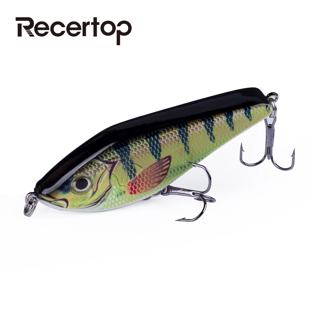 

Recertop 75mm 13.5g Glide Jerkbait Pencil Crankbait Wobblers Pike Fishing Lure Slow Sinking Lures Muskie lure Tackle Hard Bait