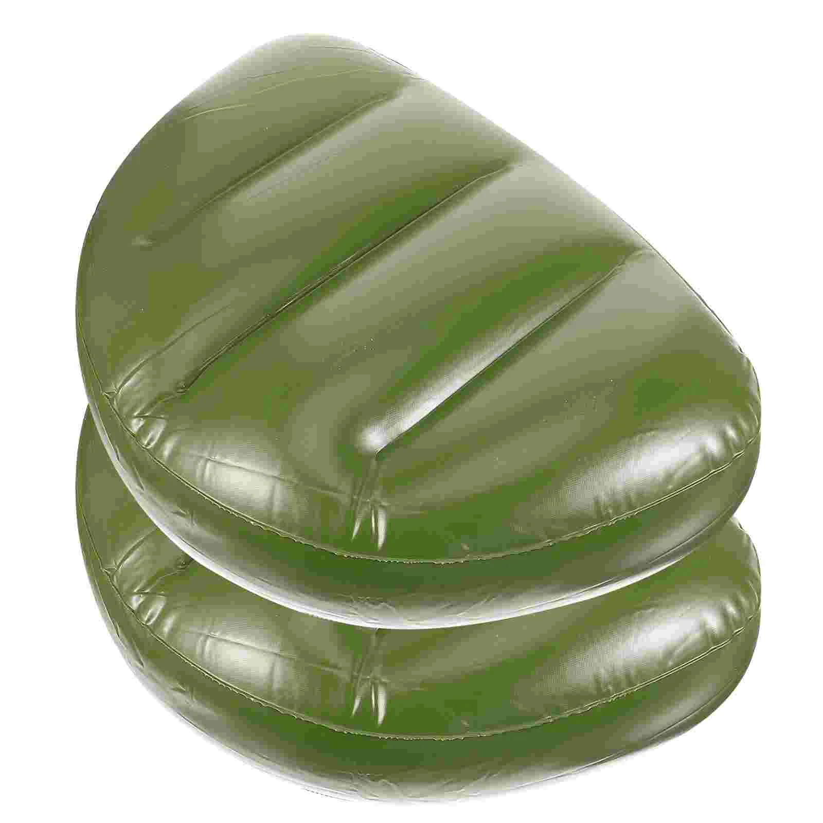 Air Cushion Inflatable Boat Camping PVC Seat Fishing Chair Seat Pad Fishing Cushion For Outdoor Camping Fishing Boat Green