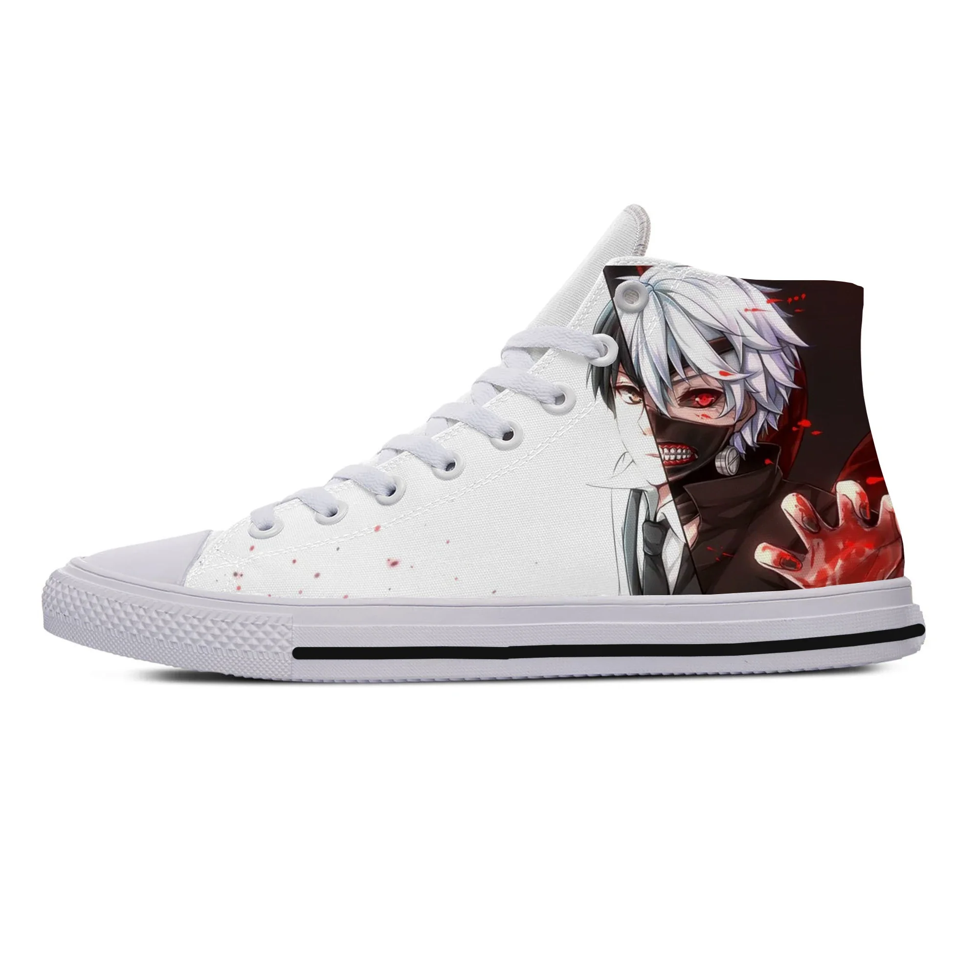 Hot Summer Latest Fashion Woman Man Tokyo Ghoul Breathable Lightweight Sneakers High Quality High Help Casual Board Shoes