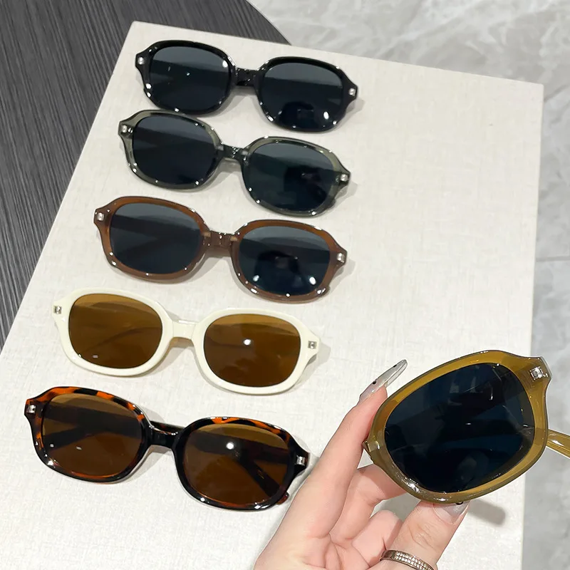 Neue faltbare ovale Sonnenbrille mit kleinem Rahmen für Damen, Markendesigner, modische Sonnenbrille für Herren, Fahrbrille, Sonnenbrille für Damen ﻿