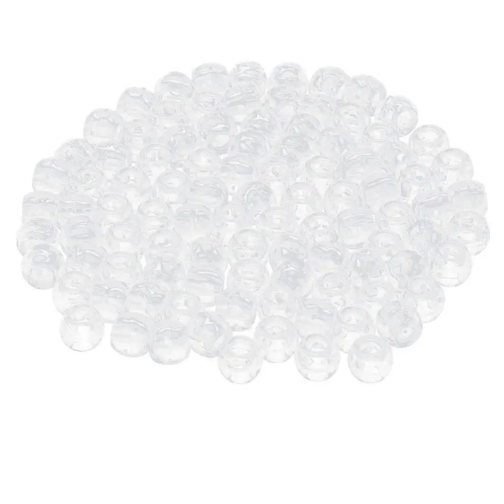 

4X 100Pcs 5mm Braid Beads Hair Bun extension Cuff