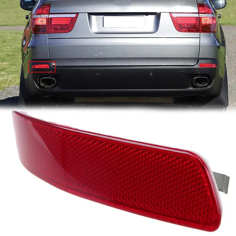 

Car Rear Left Driver Side Bumper Reflector Red Len For BMW X5 E70 2007-2009 63217158949 Bumper Reflector Light Accessories