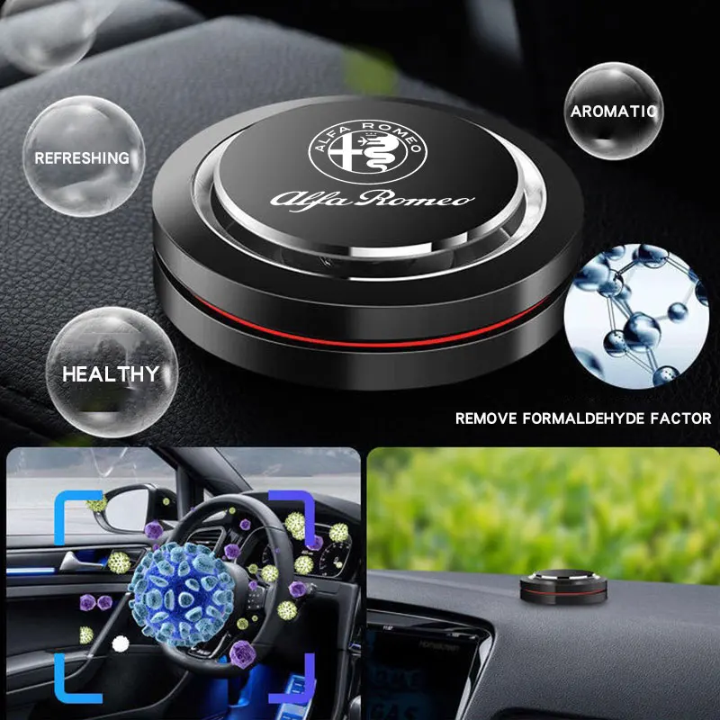 Alloy Car UFO Air Freshener with Long-Lasting Fragrance