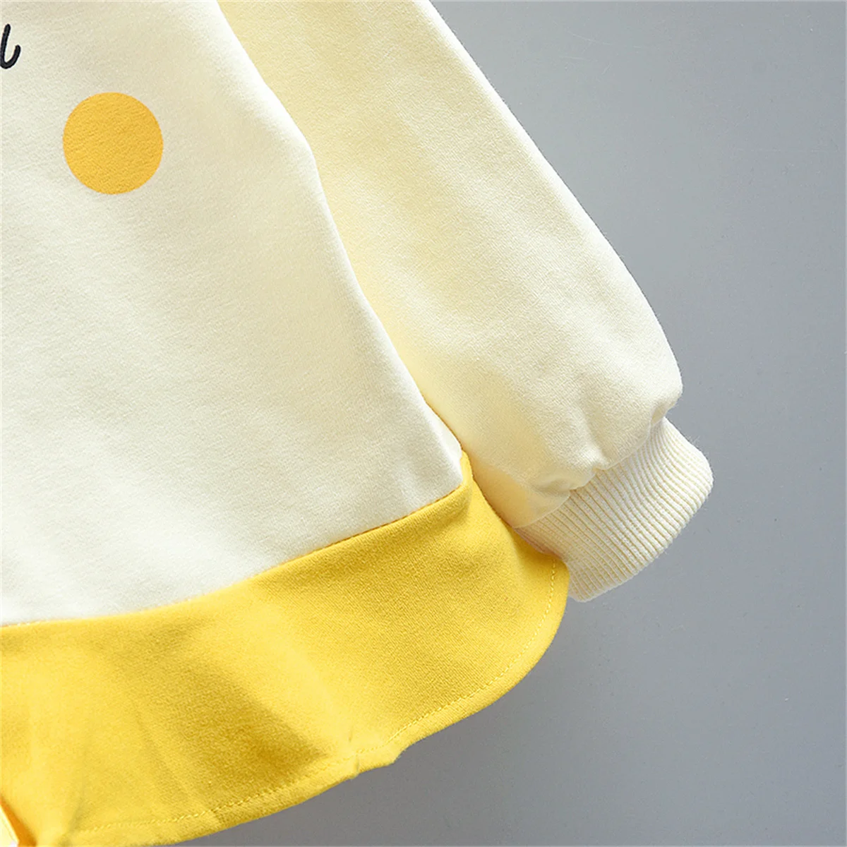 Spring and Autumn Children's Girl Baby Dot Print Sweatshirt Long Sleeve Top Children's T-shirt Clothing Sweatshirt