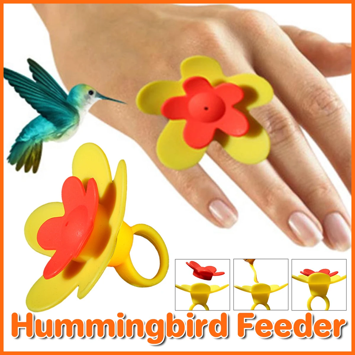 Wearable Hummingbird Feeder Interactive Bird Feeding Tool