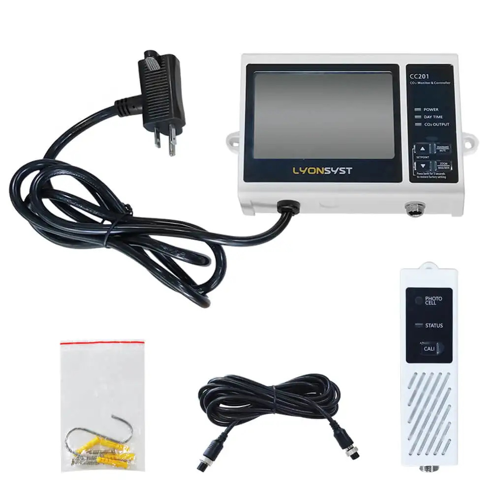 

Chin-Up Hydroponics Day and Night CO2 Monitor and CO2 Controller for Greenhouses