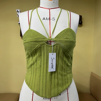 Simplee Fashion Sexy Denim Jeans Women's Button Bustier Bra Night Club Party Cropped Top Vest