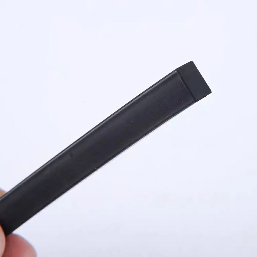 Black Square Fluorine Rubber Strip 4mm 5mm 6mm 7mm 8mm Fluororubber Cord Seal Acid Alkali Corrosion High Temp And Oil Resistant rubber seal strip