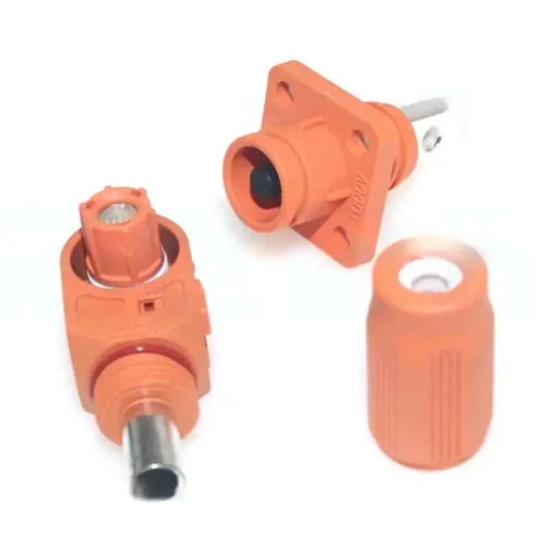 60A-450A Energy Storage Connector Single Core High Current Power Storage Terminal Block Wall Mounted Power Output Connector Plug