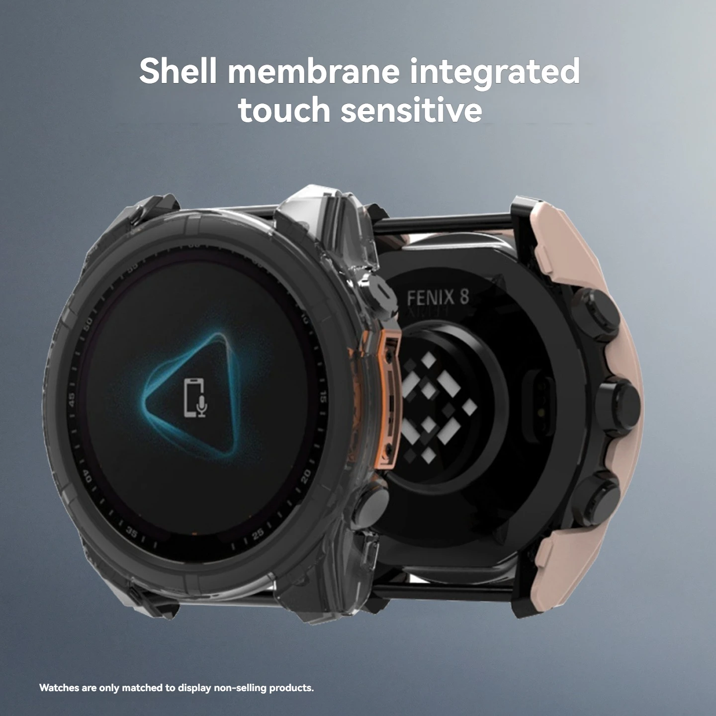 Tempered Glass Protective Cover for Smartwatch - Durable Screen Protector and Case