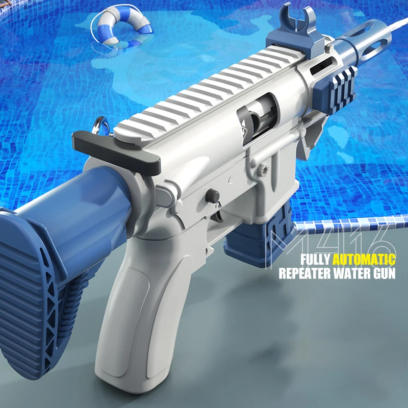 M416 Water Gun Mini Water Guns Manual Continuous Shooting Guns Pistol Watergun Outdoor Games Water Pool Beach Toy for Children 2