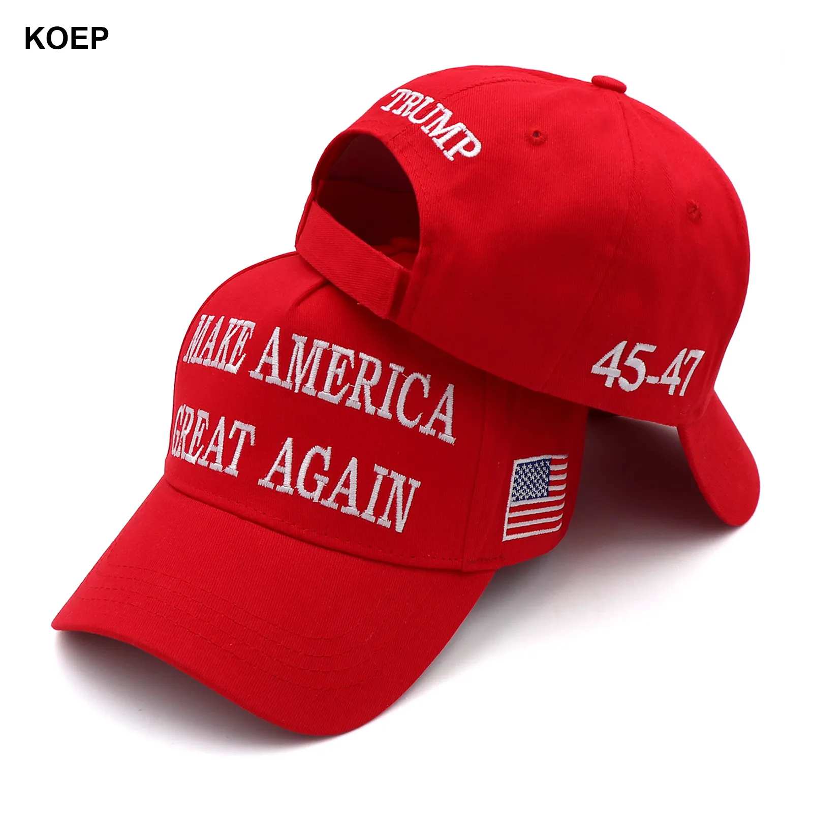 

New Donald Trump 2024 Cap USA Baseball Caps Large Size MAGA Snapback President Hat Embroidery Wholesale Drop Shipping Hats