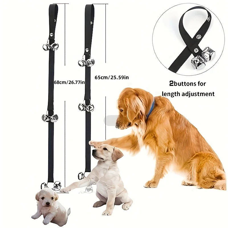 Pet Doorbell Dog Rope Hanging Rope Guide Dogs Doorbell Adjustable Cat And Dog Training Supplies