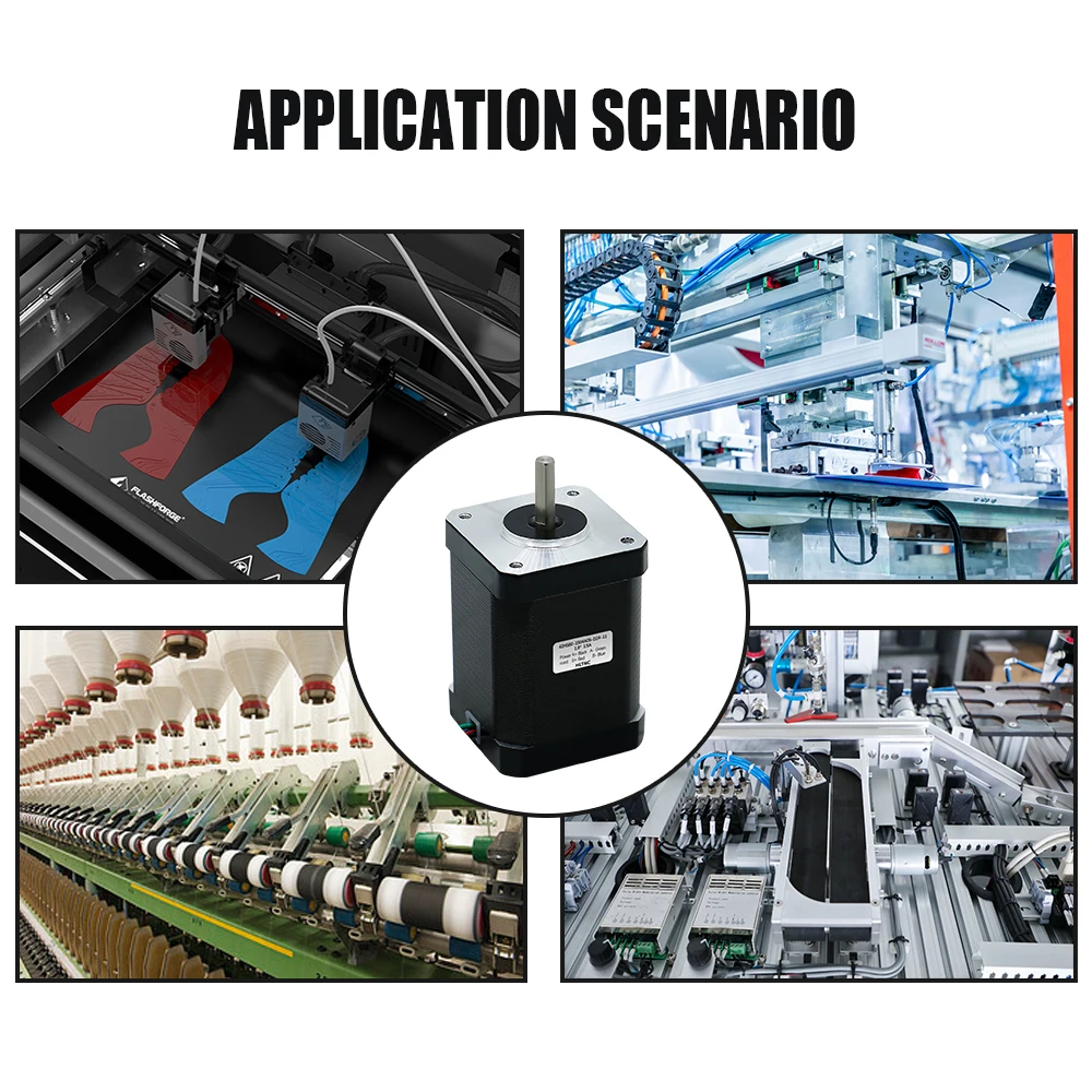 E Series Nema 17 Stepper Motor 1.8deg 60Ncm (84.97oz.in) 2.1A