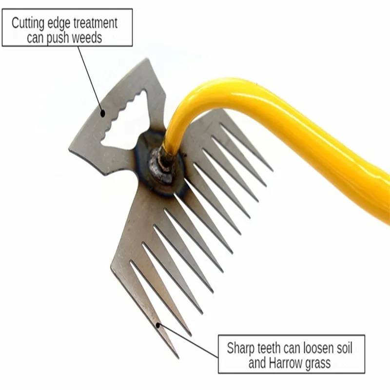 Portable Gardening Weeding Tool Hook Grass Pull Grass Stainless Steel Shovel Outdoor Tool
