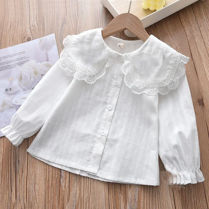 Girls Baby's Kids Blouse Coat Jacket Outwear Elegant Spring Autumn Shirts Cotton Gift Party Sunscreen Children's Clothing