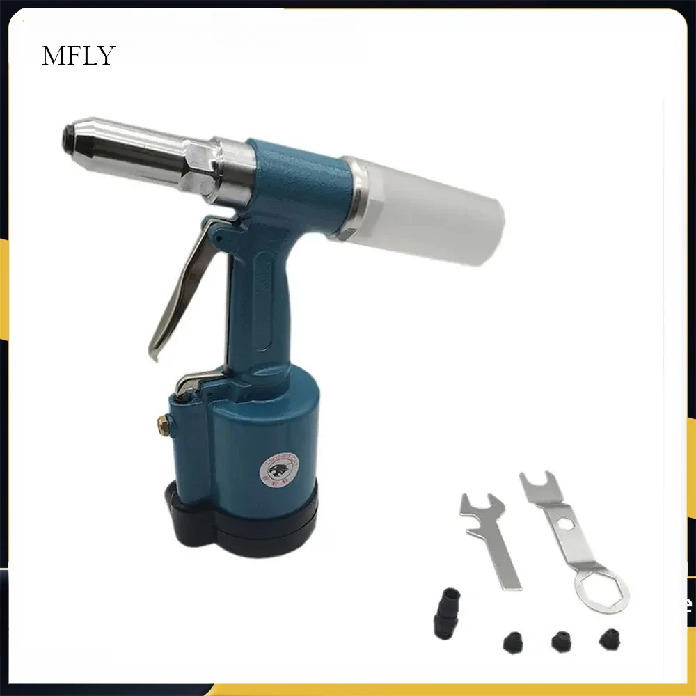 Pneumatic Tool Three-jaw Air Riveter Heavy Duty Pneumatic Riveting Gun - 2.4/3.2/4.0/4.8 Capacity, Industrial Nail Riveting Tool